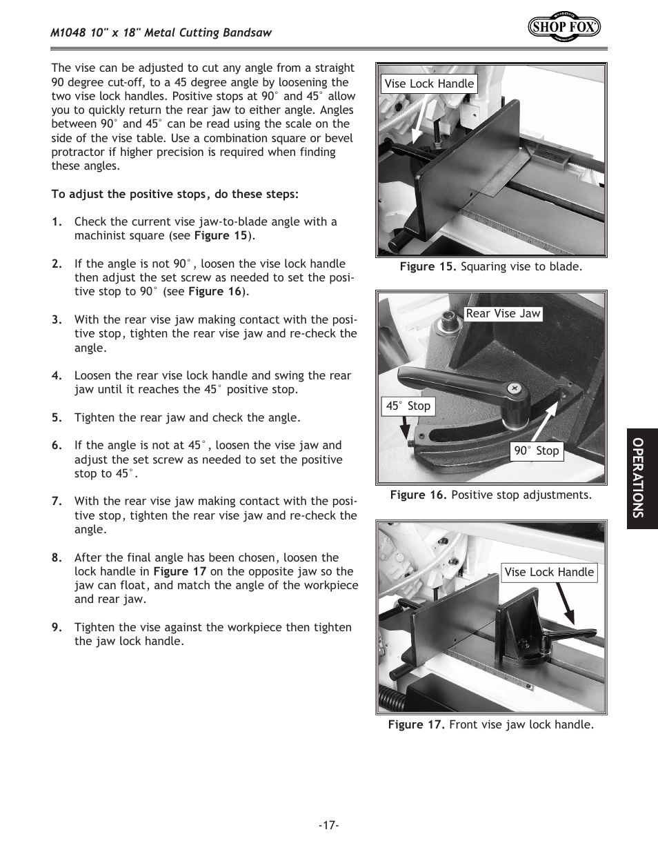 Woodstock SHOP FOX M1054 User Manual | Page 27 / 56