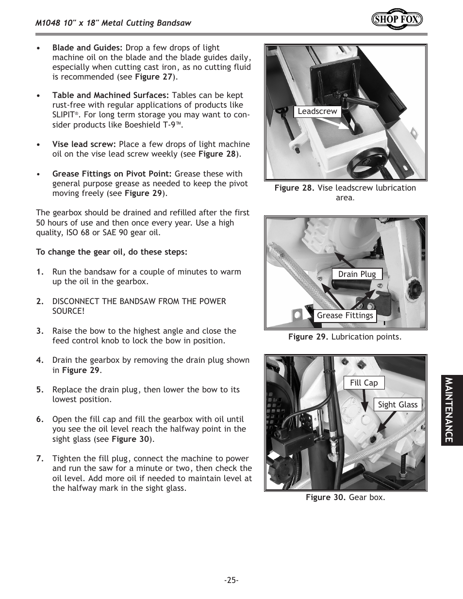 Woodstock SHOP FOX M1054 User Manual | Page 35 / 56