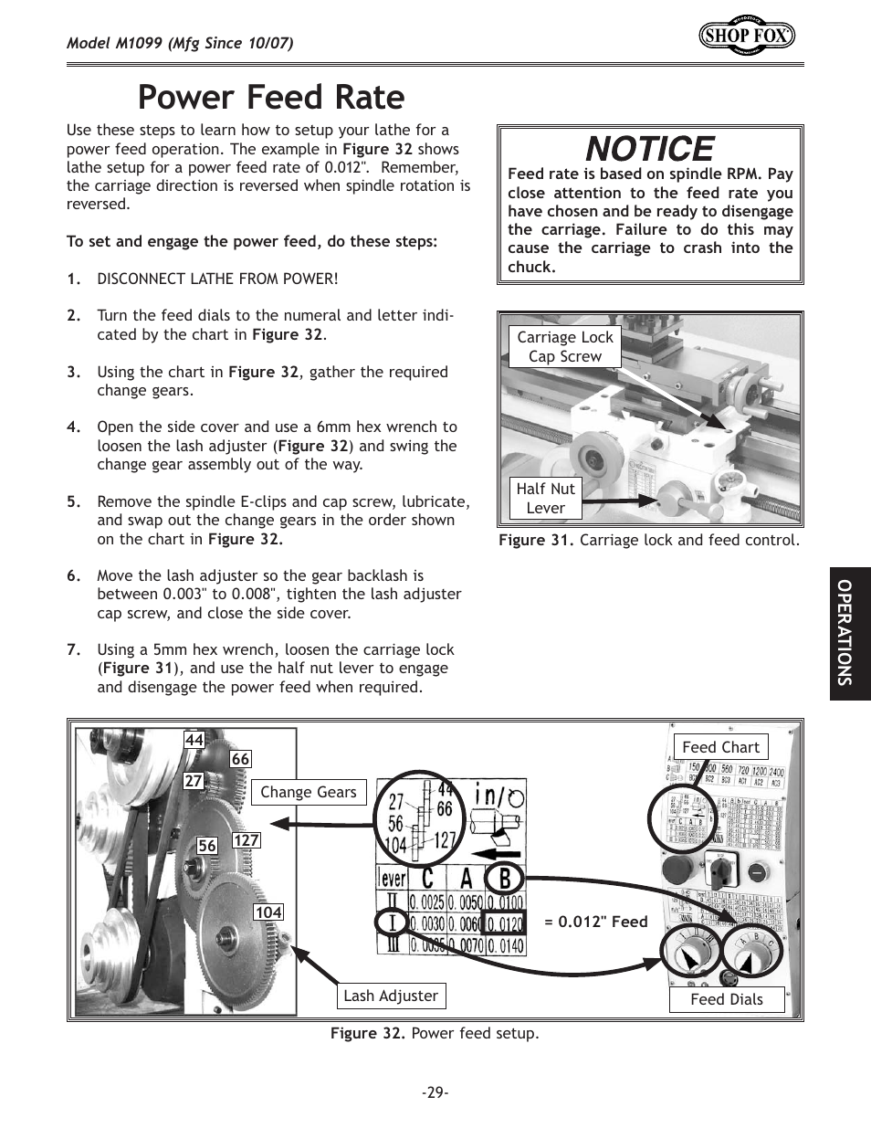 Gfn\i=\\[ixk | Woodstock SHOP FOX M1099 User Manual | Page 31 / 60