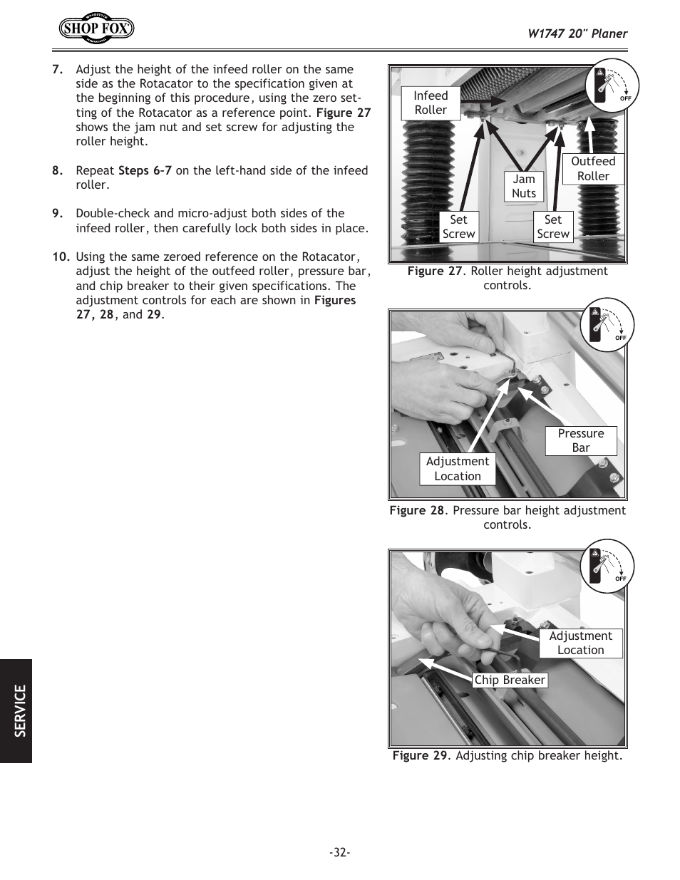 Woodstock SHOP FOX W1747 User Manual | Page 34 / 56