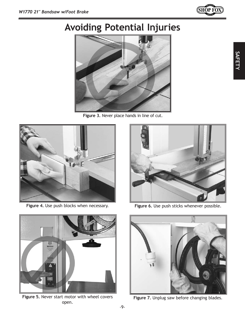 Avoiding.potential.injuries | Woodstock W1770 User Manual | Page 11 / 72