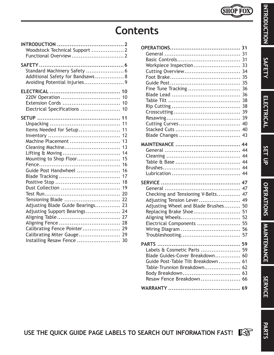 Woodstock W1770 User Manual | Page 3 / 72