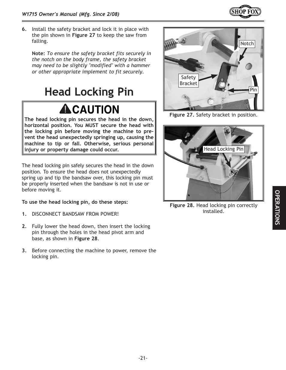 X[cfzb`e^g`e | Woodstock SHOP FOX W1715 User Manual | Page 23 / 48