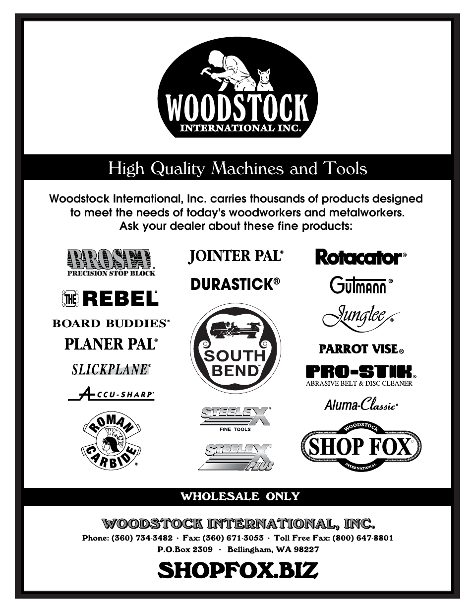 Fjva^inbvx]^czhvcyiddah | Woodstock SHOP FOX W1715 User Manual | Page 48 / 48