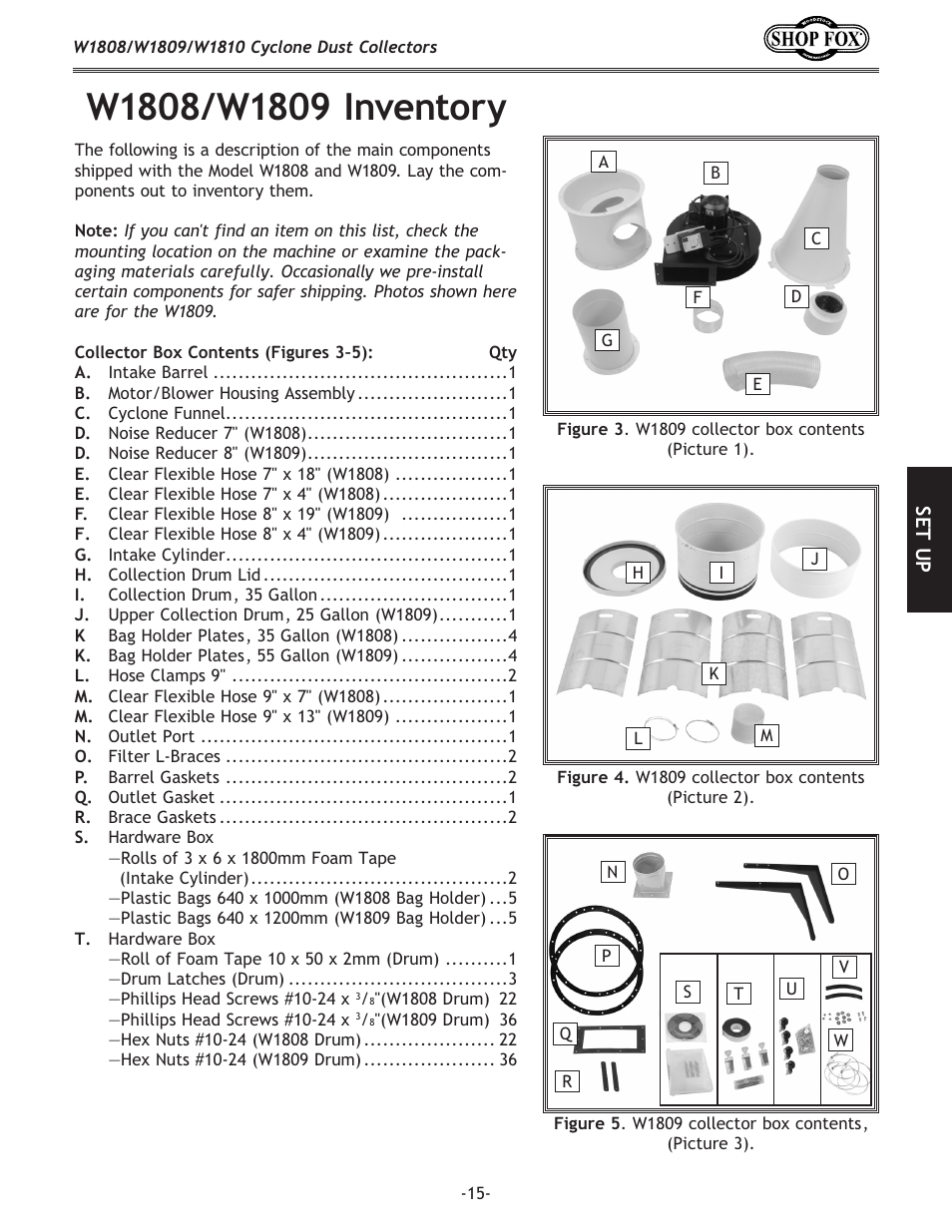 Woodstock SHOP FOX W1808 User Manual | Page 17 / 64