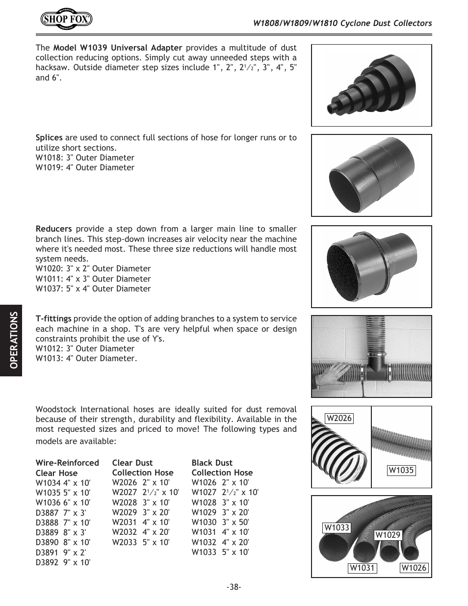 Woodstock SHOP FOX W1808 User Manual | Page 40 / 64