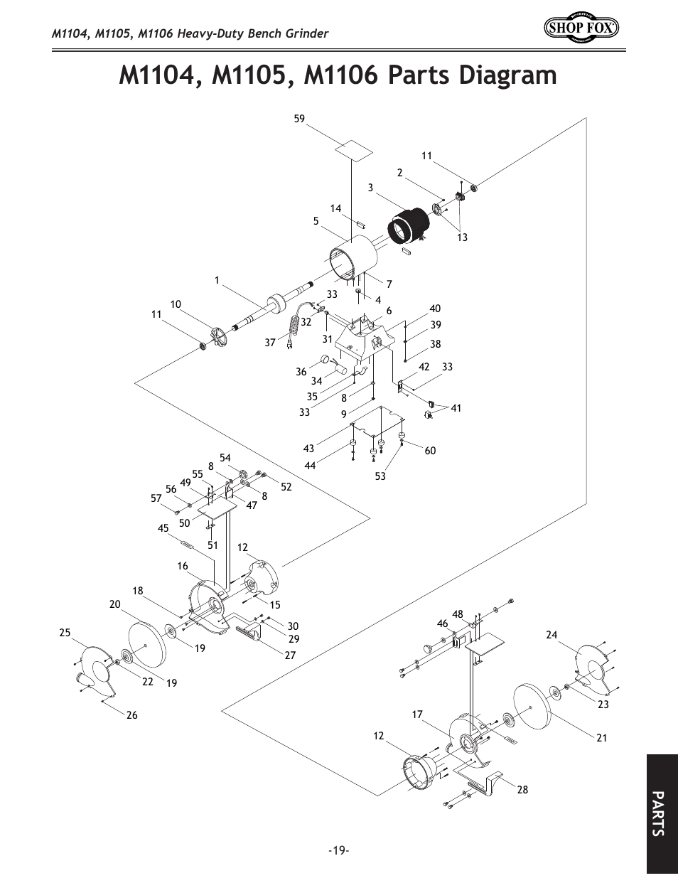 Parts | Woodstock M1104 User Manual | Page 21 / 28