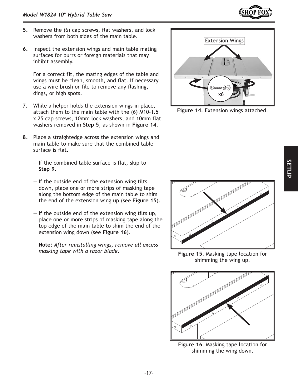 Woodstock SHOP FOX W1824 User Manual | Page 19 / 88