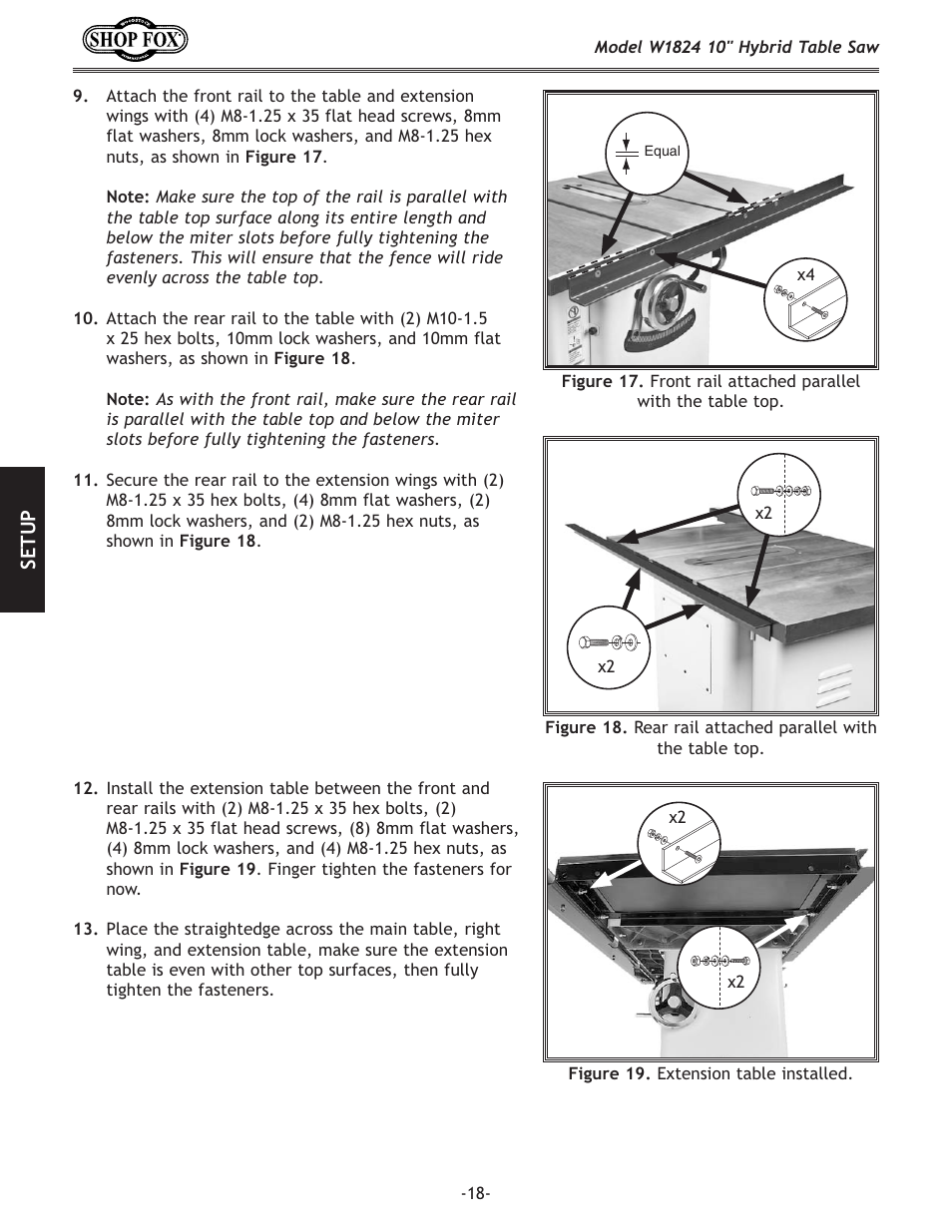 Woodstock SHOP FOX W1824 User Manual | Page 20 / 88