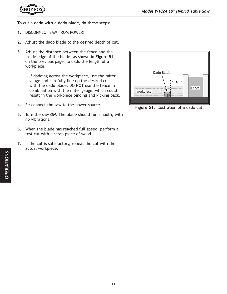 Woodstock SHOP FOX W1824 User Manual | Page 38 / 88