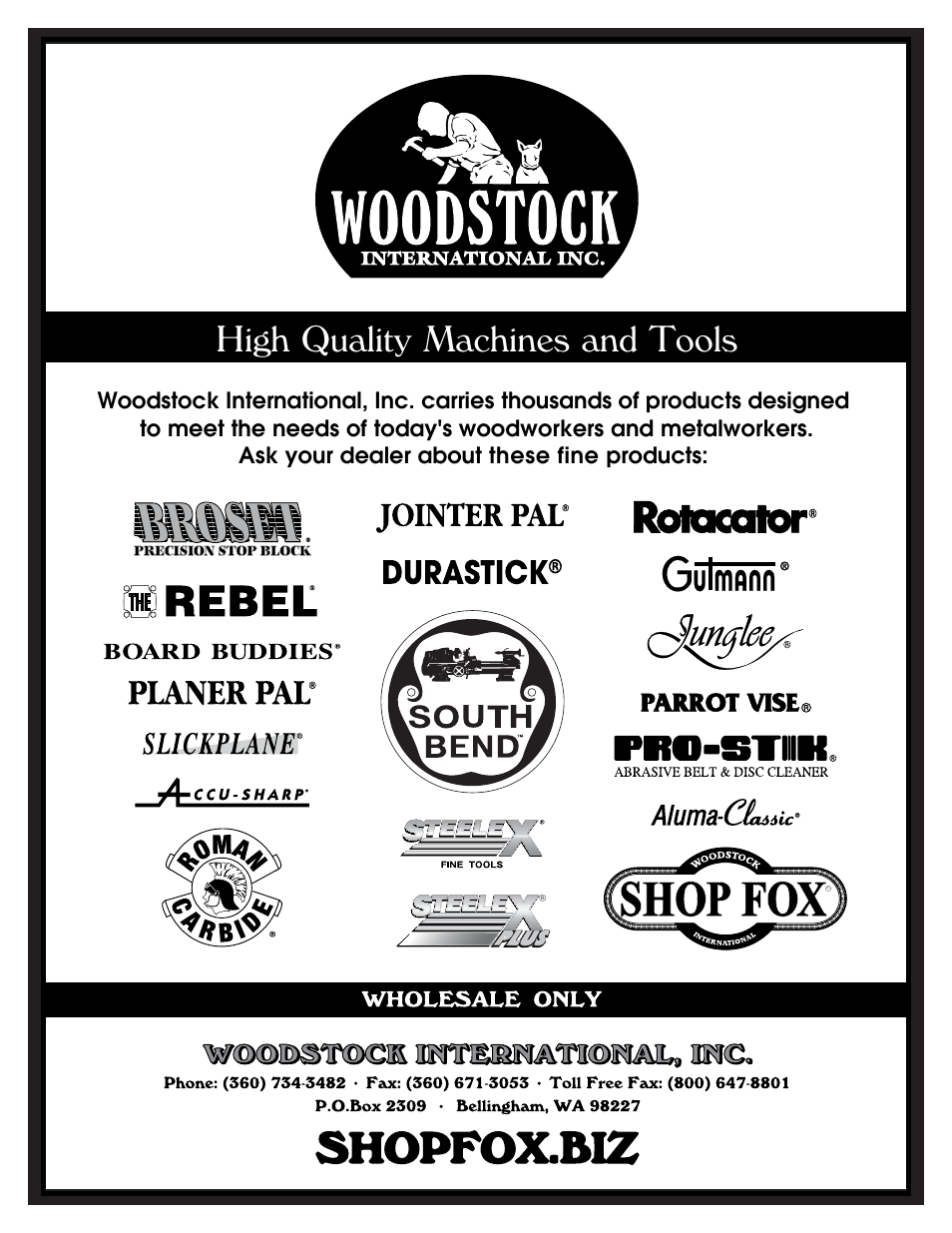 Fjva^inbvx]^czhvcyiddah | Woodstock SHOP FOX W1824 User Manual | Page 88 / 88