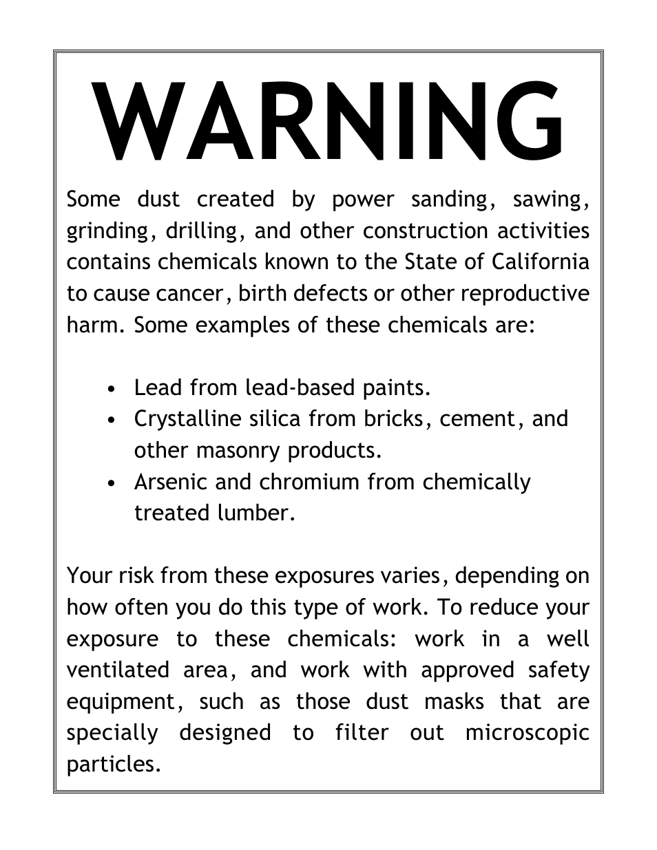 Warning | Woodstock International Shop Fox W1683 User Manual | Page 2 / 48