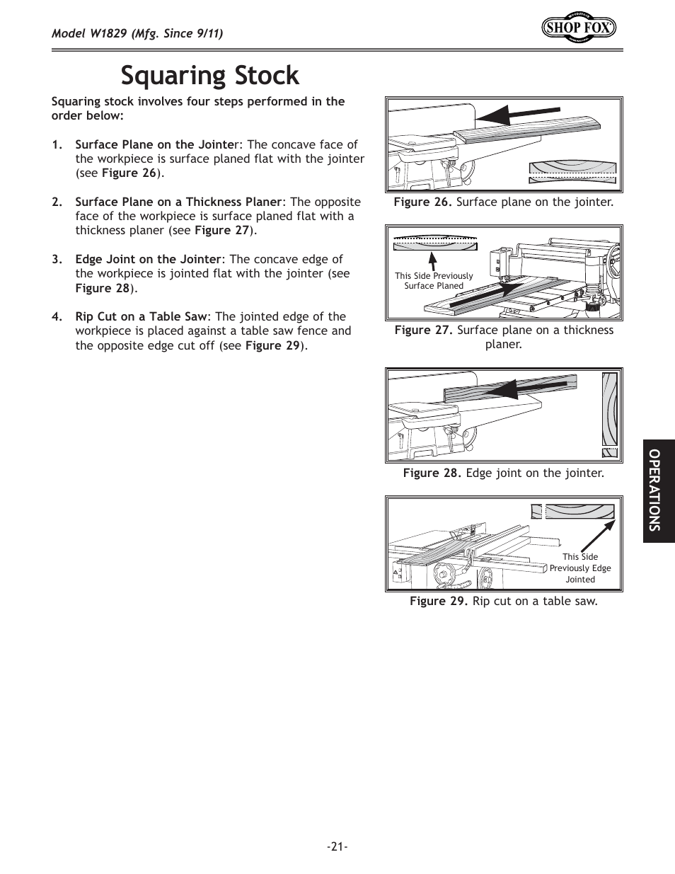 Jhlxi`e^jkfzb, Fg < i 8 k@fej | Woodstock SHOP FOX W1829 User Manual | Page 23 / 48