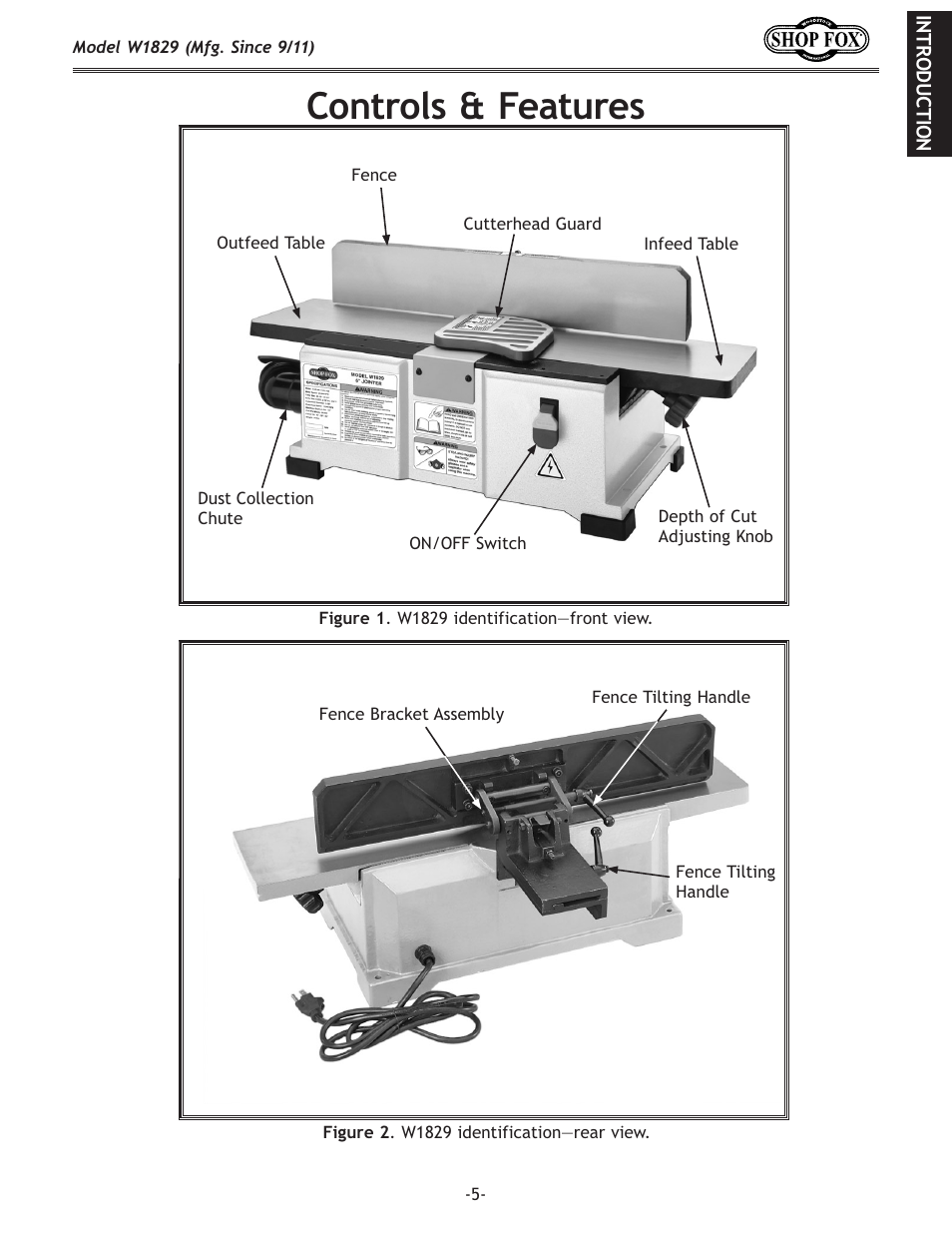 Fekifcj=\xkli\j | Woodstock SHOP FOX W1829 User Manual | Page 7 / 48