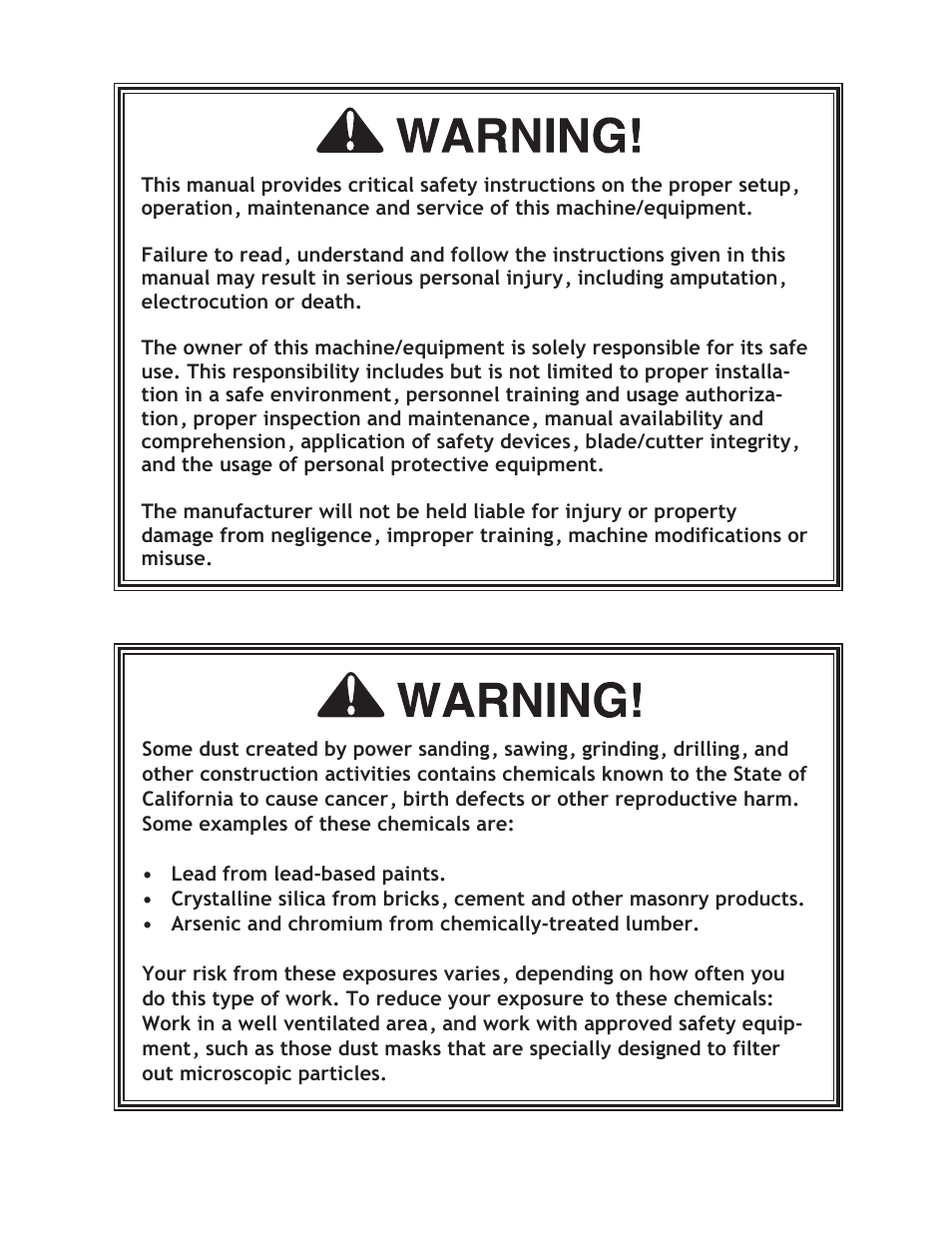 Woodstock 6" BENCH GRINDER M1051 User Manual | Page 2 / 24