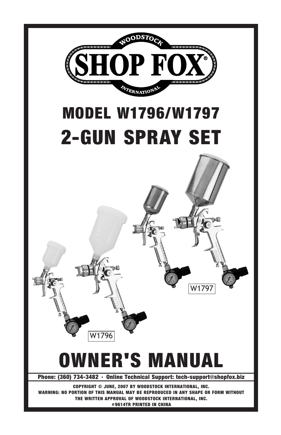 Woodstock W1796 User Manual | 24 pages