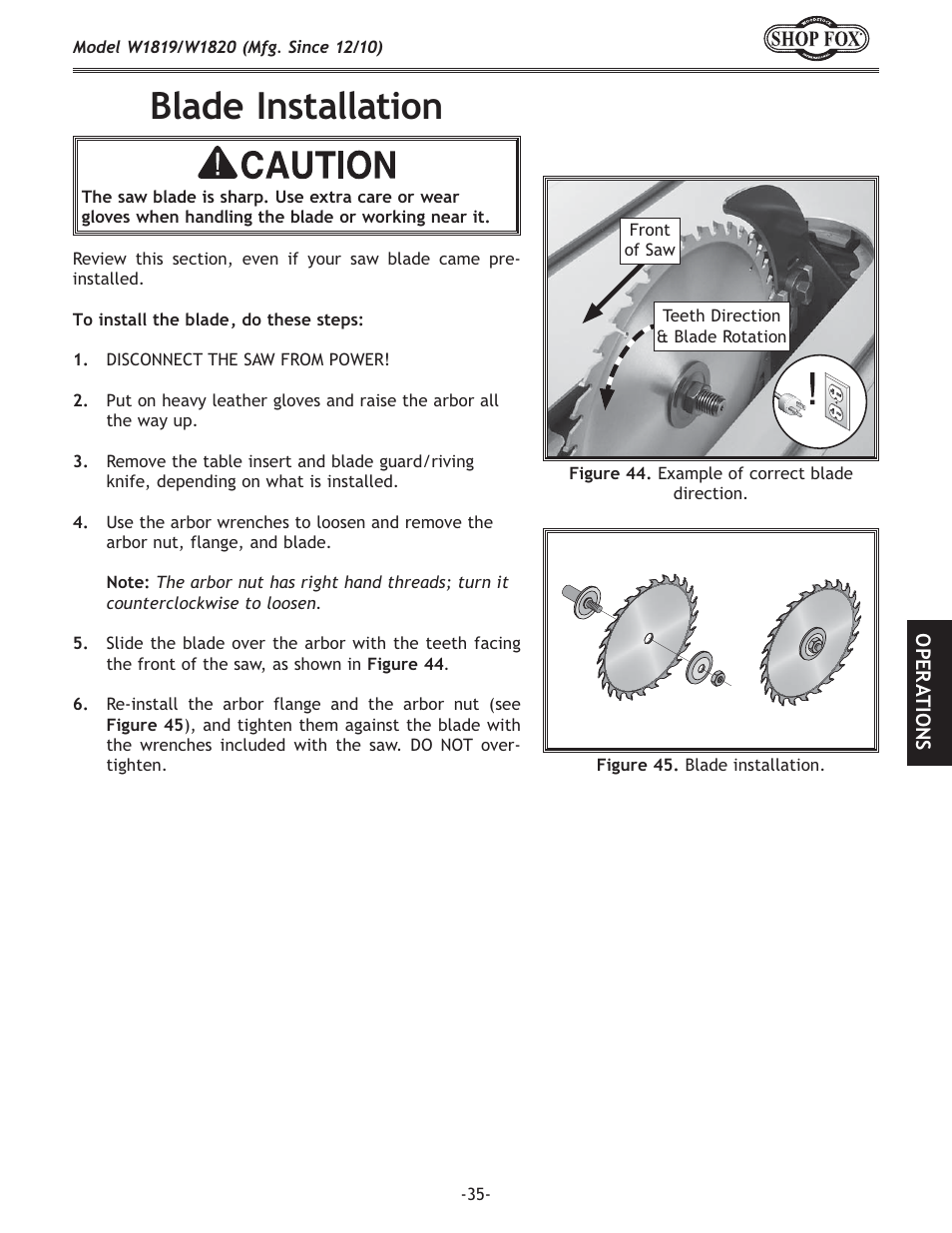 9cx[\@ejkxccxk`fe | Woodstock W1820 User Manual | Page 37 / 96