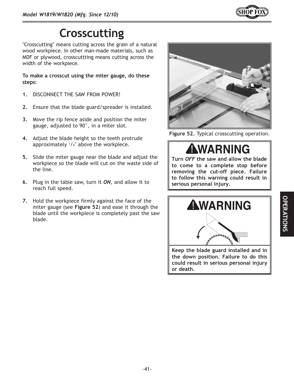 Ifjjzlkk`e | Woodstock W1820 User Manual | Page 43 / 96