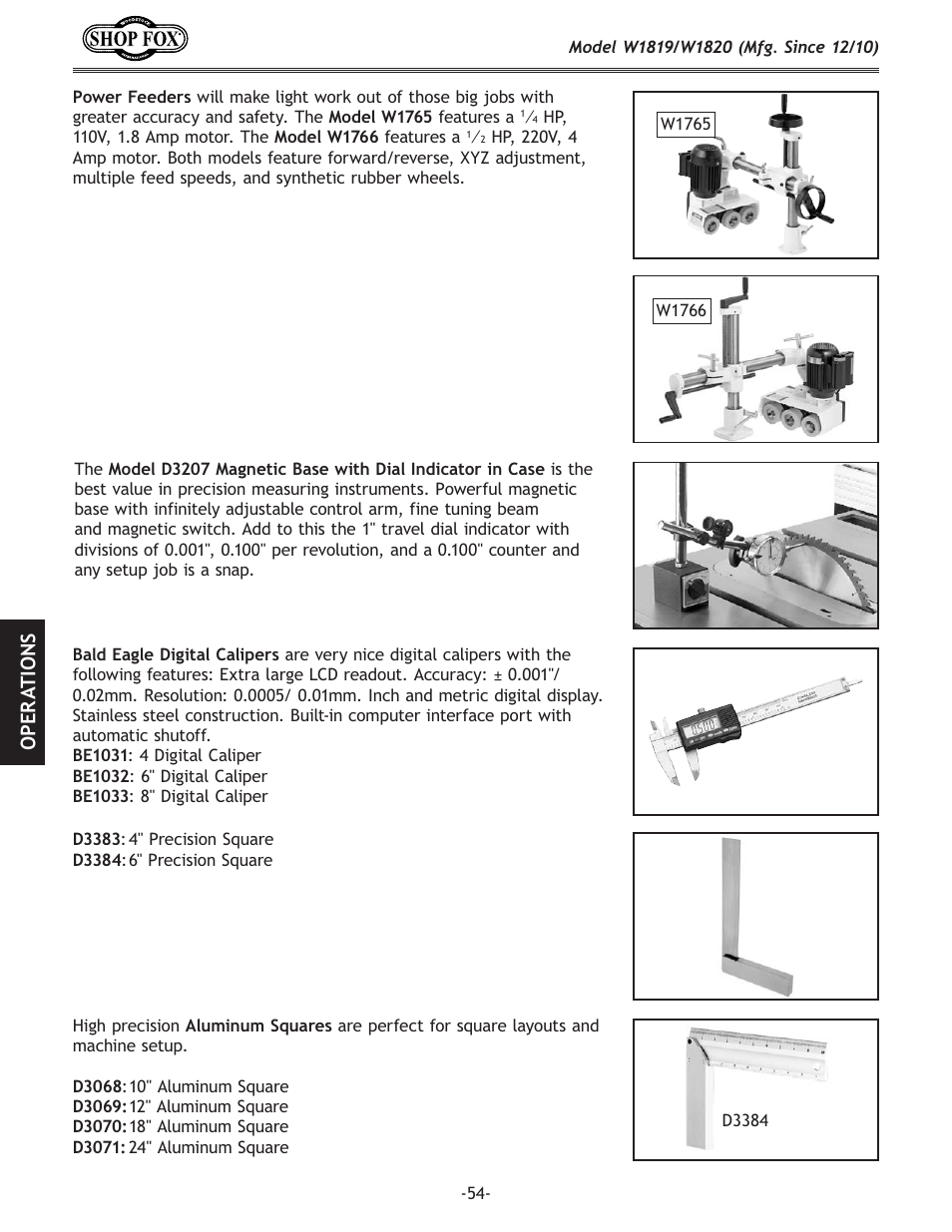 Fg < i 8 k@fej | Woodstock W1820 User Manual | Page 56 / 96