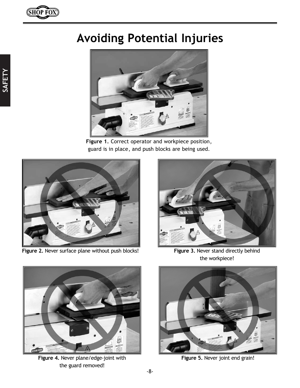 Avoiding potential injuries | Woodstock W1694 User Manual | Page 10 / 44