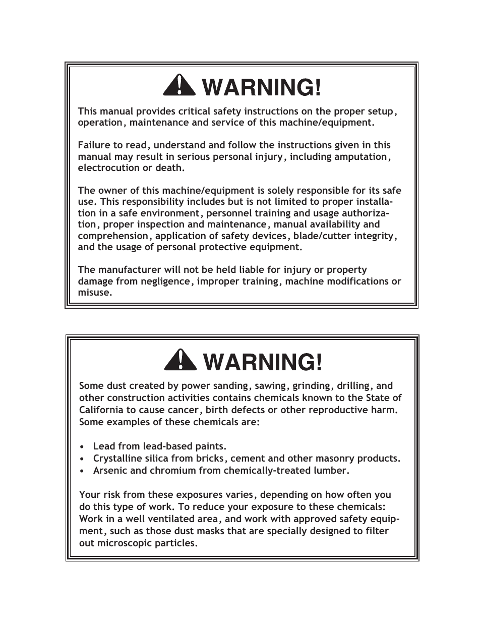 Woodstock W1812 User Manual | Page 3 / 57