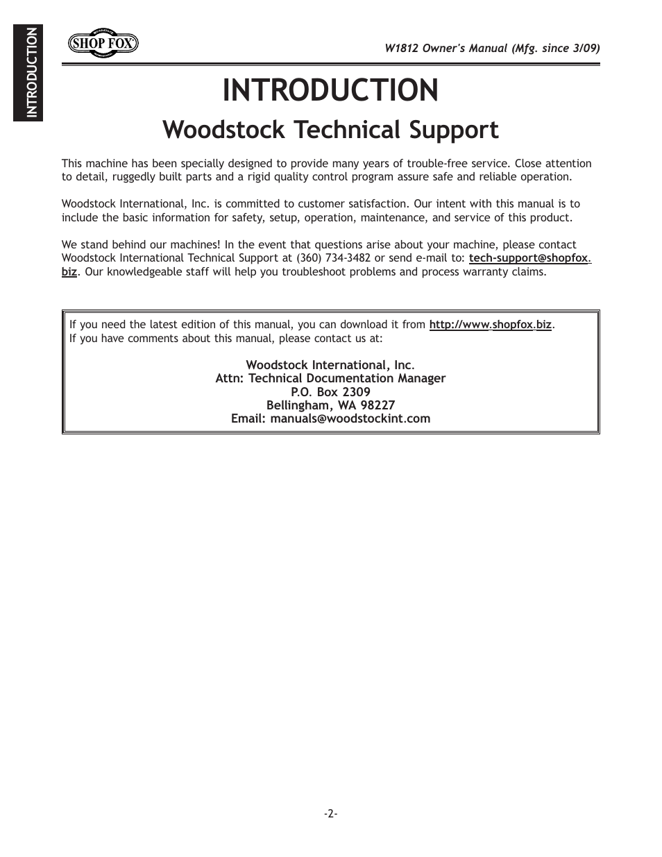 Ekif;l:k@fe, Nff[jkfzbk\z_e`zxcjlggfik | Woodstock W1812 User Manual | Page 5 / 57
