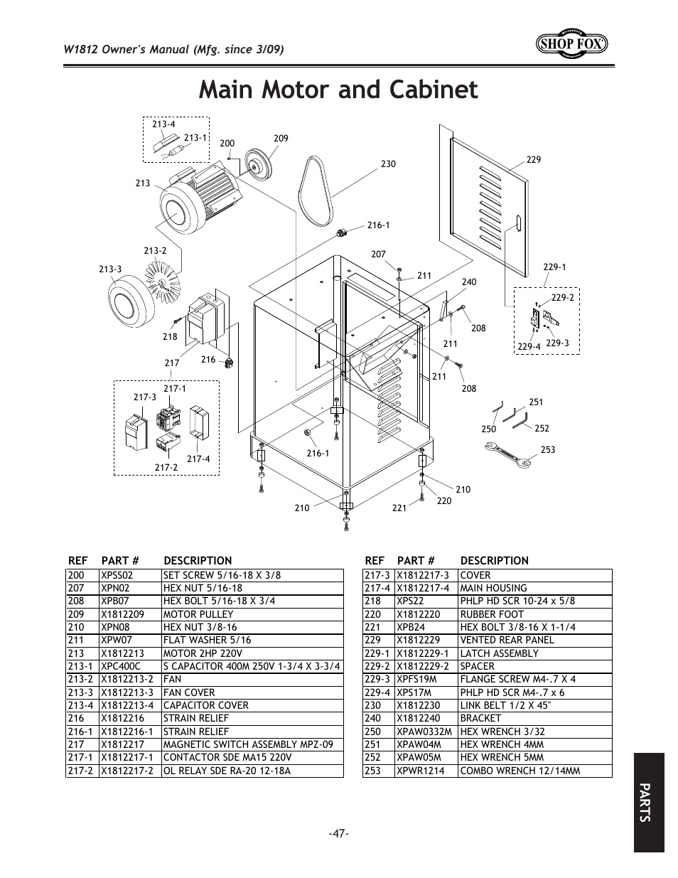 Dx`edfkfixe[:xy`e\k, G8 i k j | Woodstock W1812 User Manual | Page 50 / 57