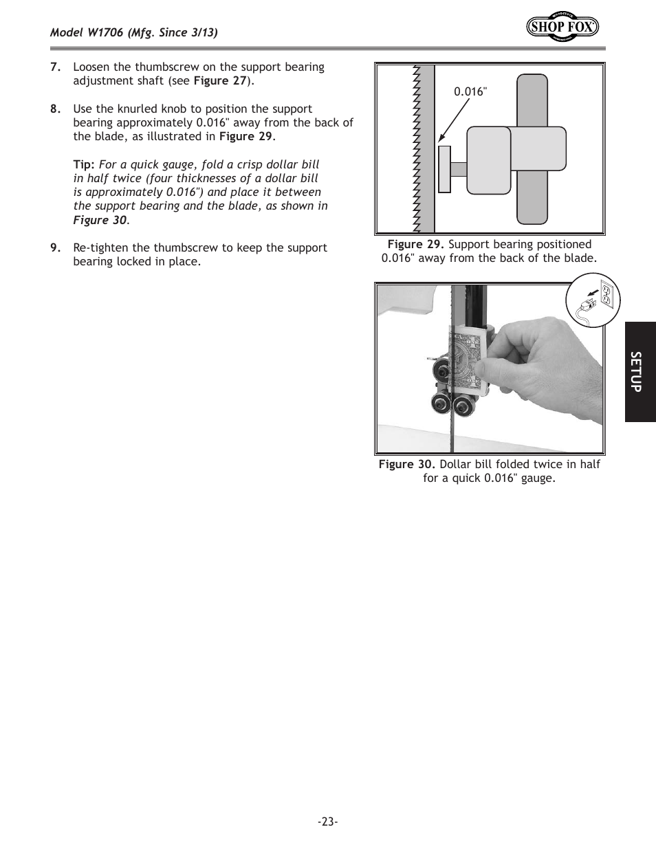 Woodstock SHOP FOX W1706 User Manual | Page 25 / 64