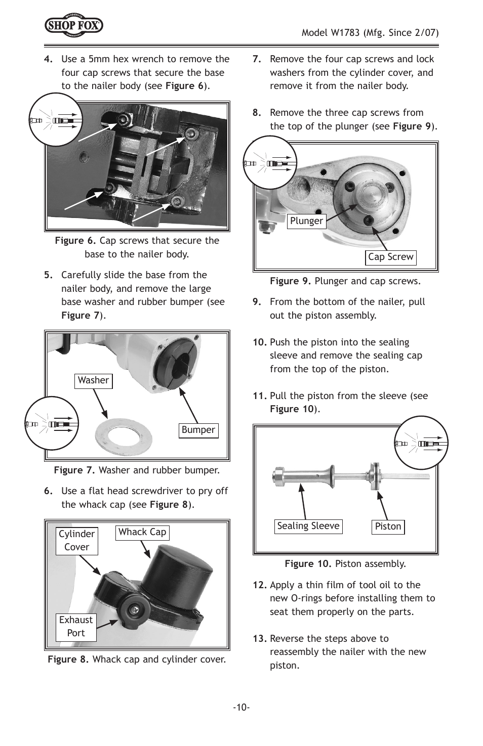 Woodstock SHOP FOX W1783 User Manual | Page 12 / 20