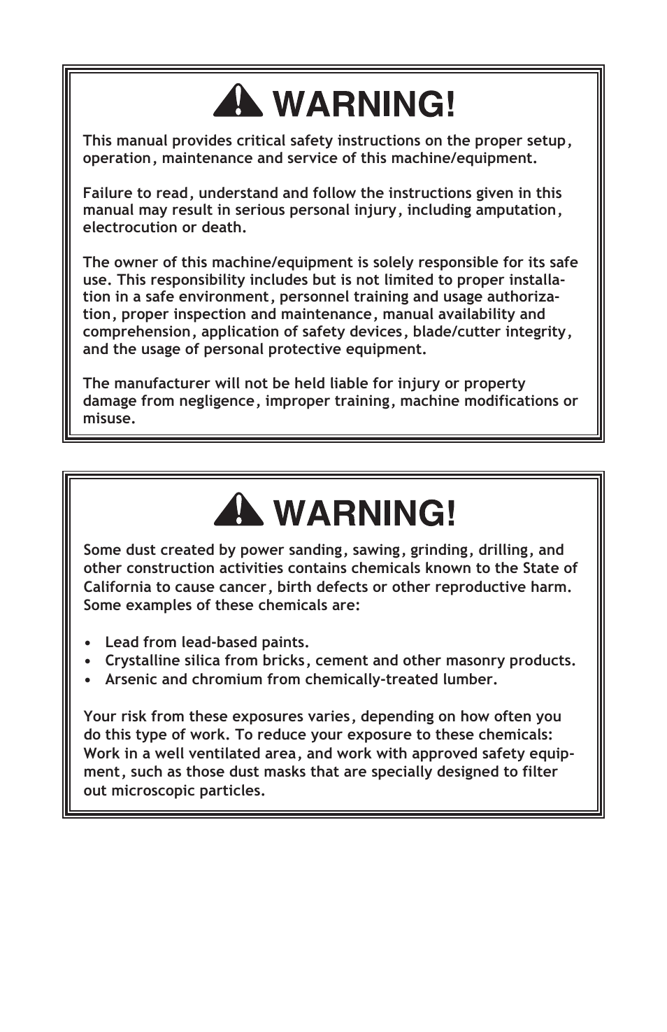 Woodstock SHOP FOX W1783 User Manual | Page 2 / 20