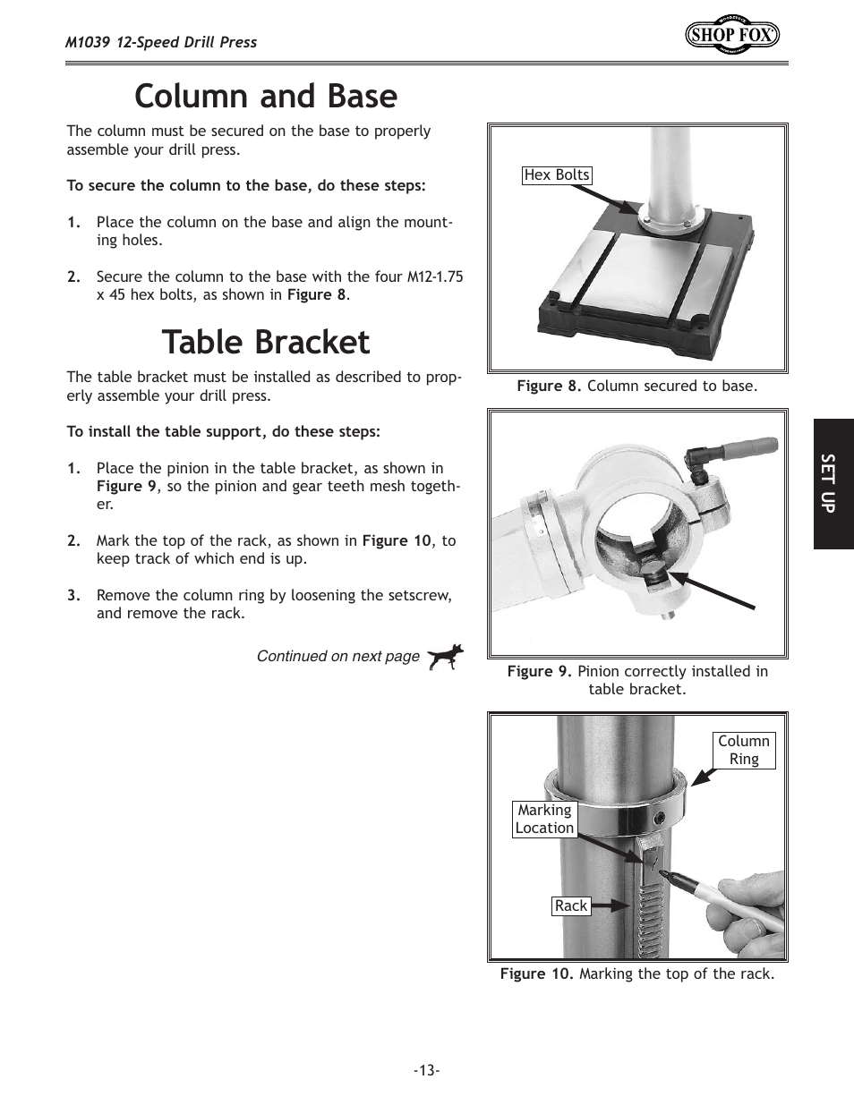 Fcldexe[9xj, Kxyc\9ixzb\k | Woodstock M1039 User Manual | Page 15 / 44
