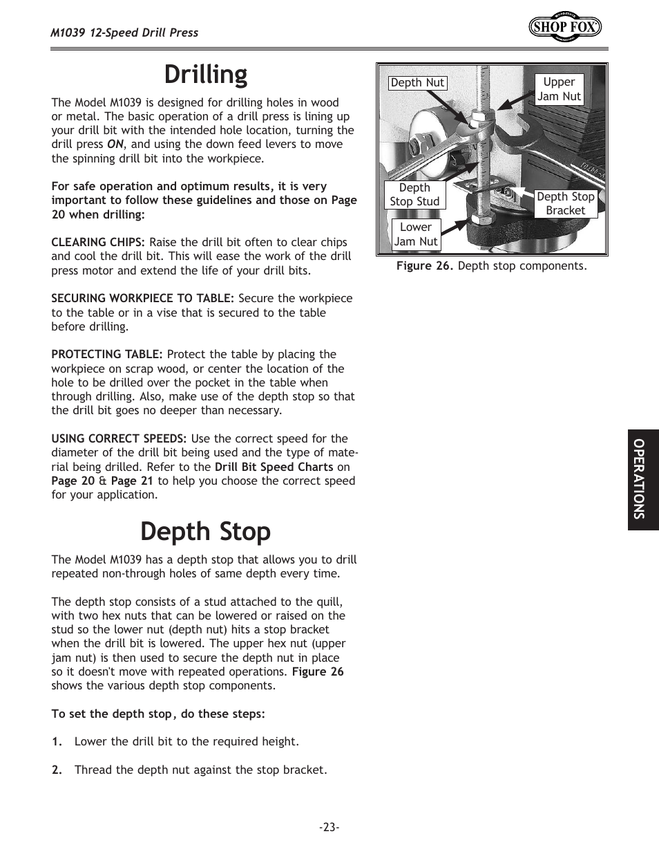 I`cc`e, Gk_jkfg | Woodstock M1039 User Manual | Page 25 / 44