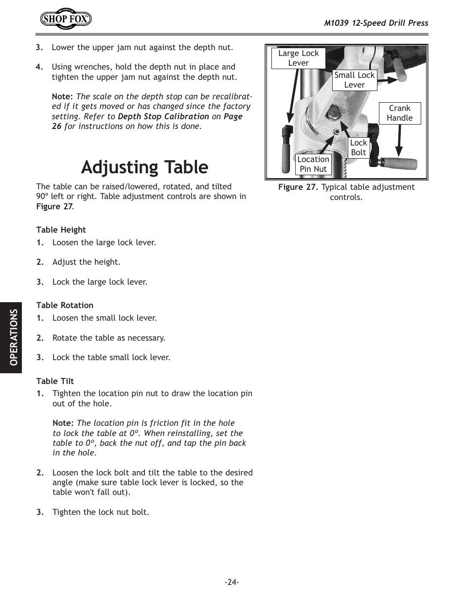 8[aljk`e^kxyc | Woodstock M1039 User Manual | Page 26 / 44