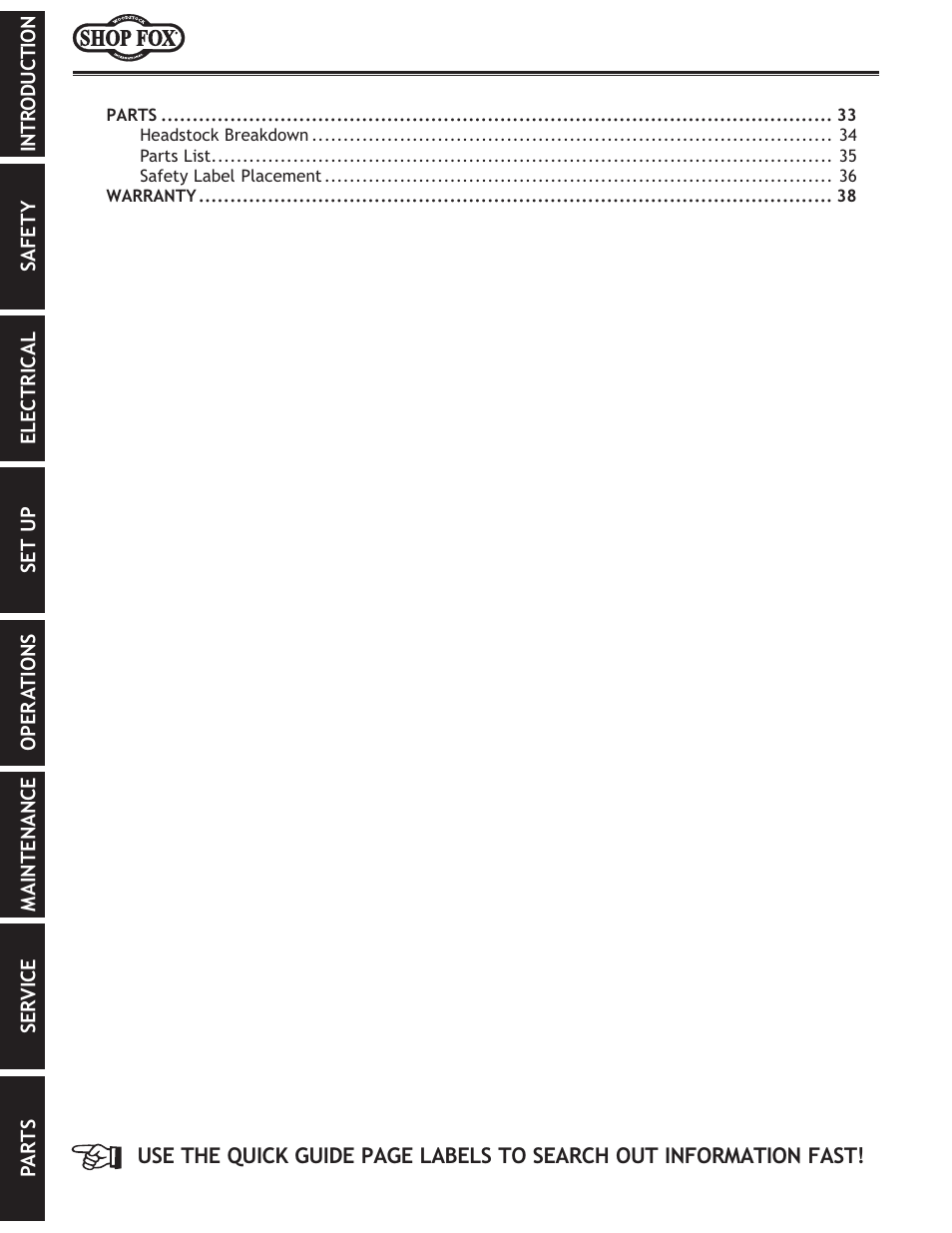 Woodstock M1039 User Manual | Page 4 / 44