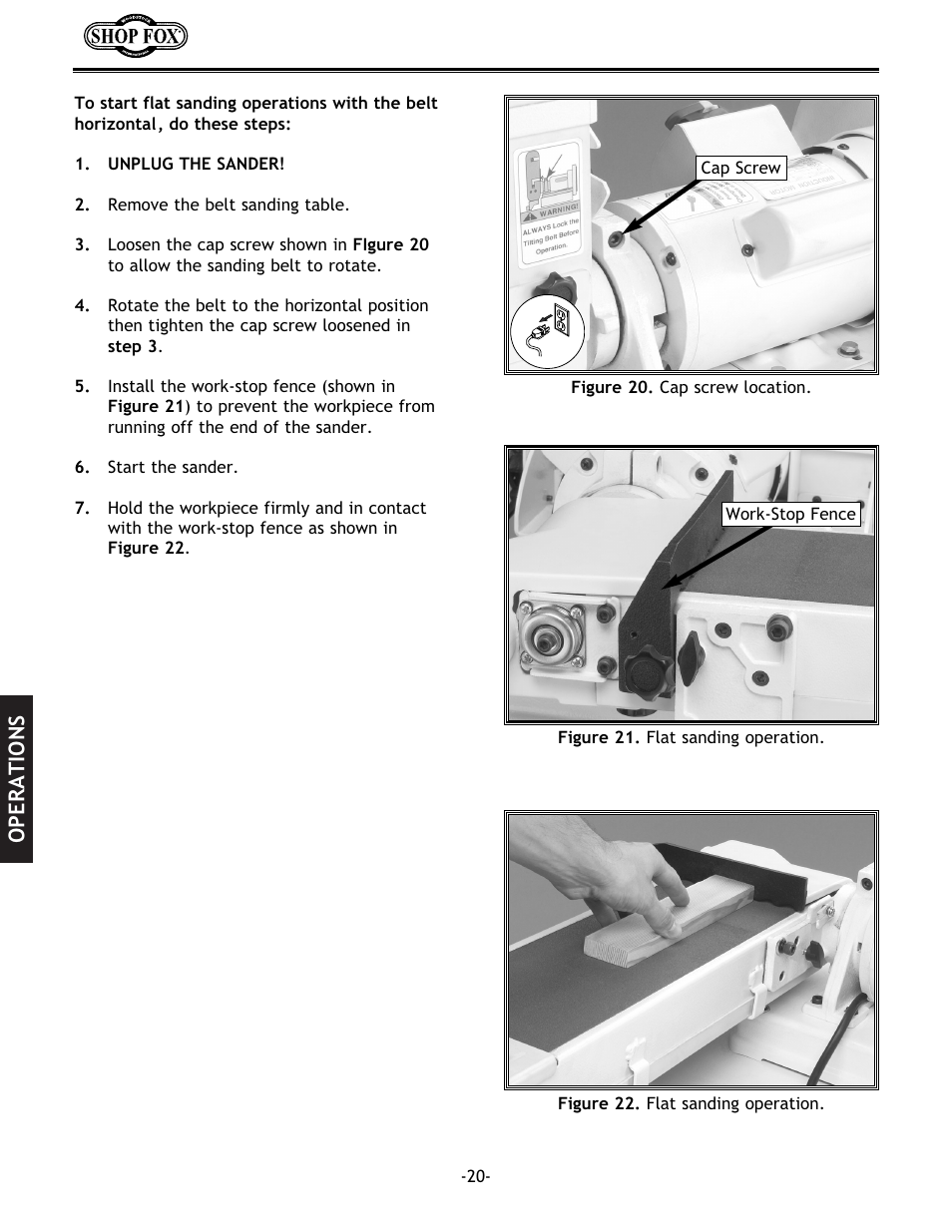 Operations | Woodstock SHOP FOX W1712 User Manual | Page 32 / 46