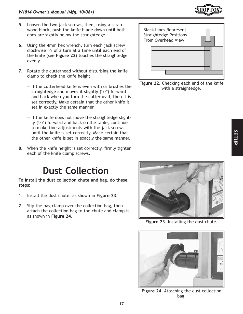 Ljk:fcc\zk`fe | Woodstock W1814 User Manual | Page 19 / 44