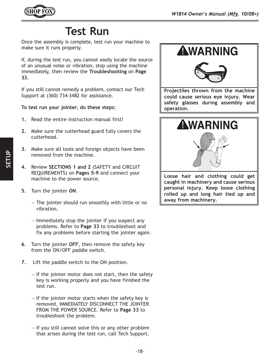 K\jkile | Woodstock W1814 User Manual | Page 20 / 44