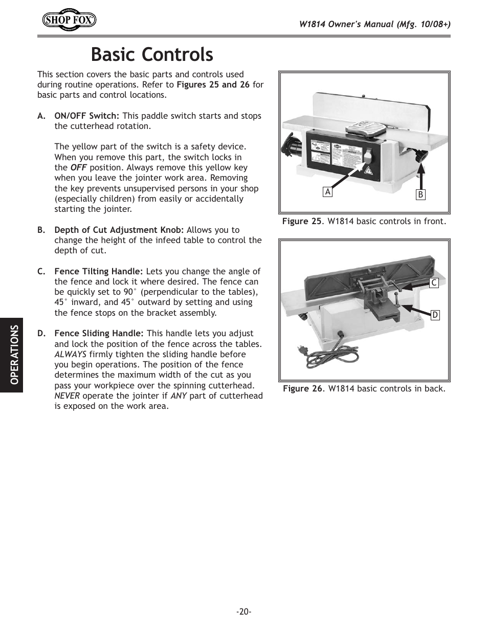 9xj`z:fekifcj | Woodstock W1814 User Manual | Page 22 / 44