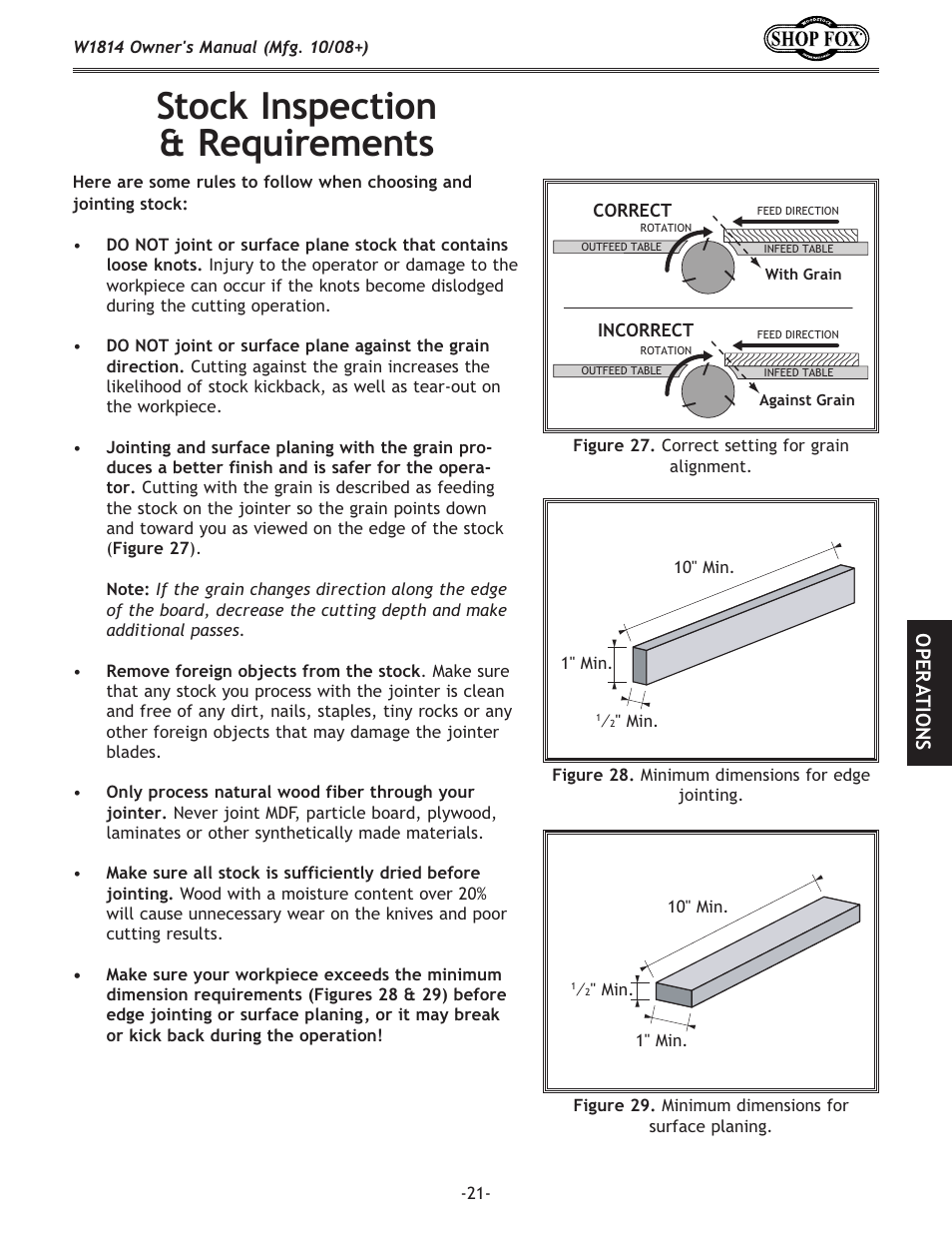 Jkfzb@ejg\zk`fe i\hl`i\d\ekj, Fg < i 8 k@fej | Woodstock W1814 User Manual | Page 23 / 44