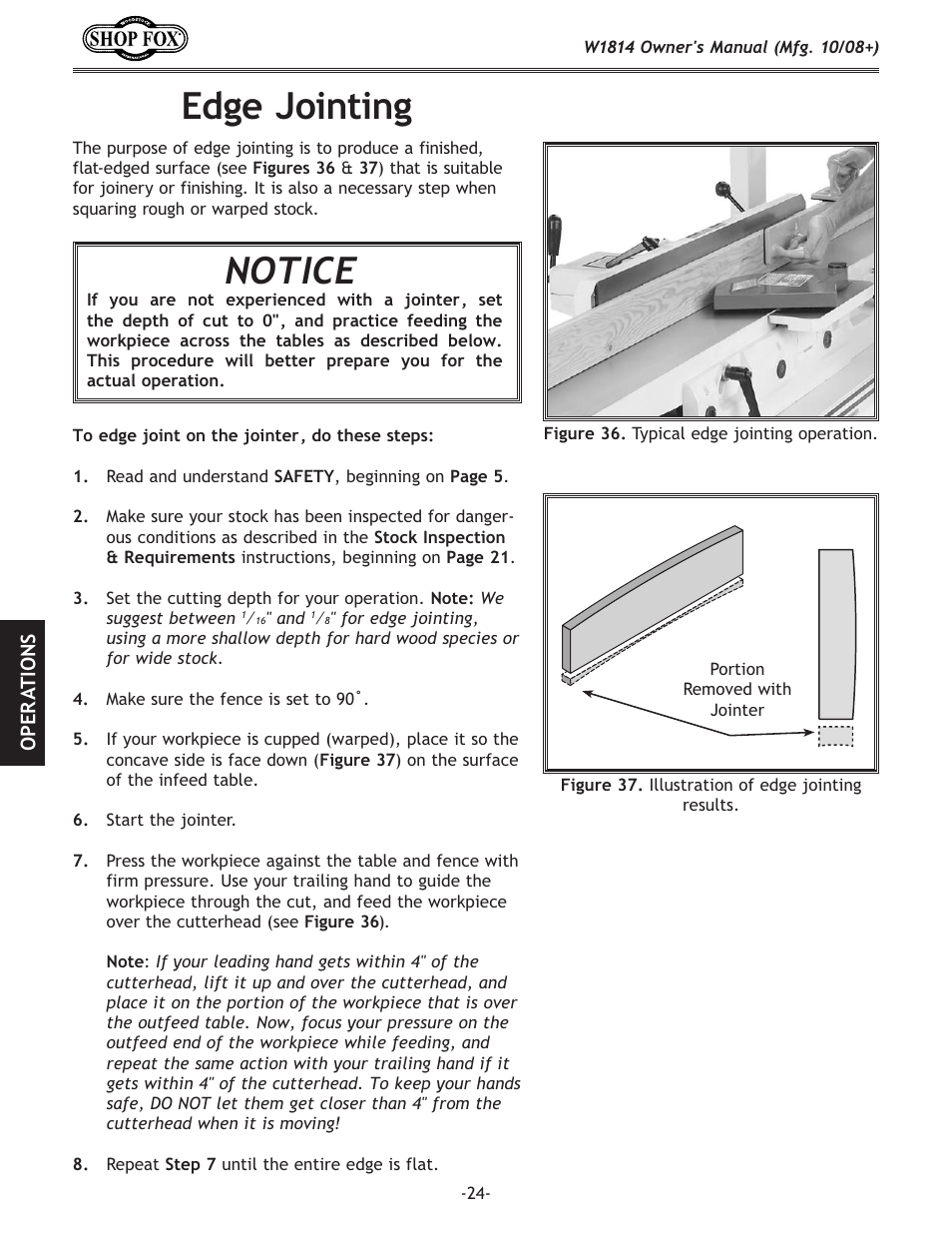 Af`ek`e | Woodstock W1814 User Manual | Page 26 / 44