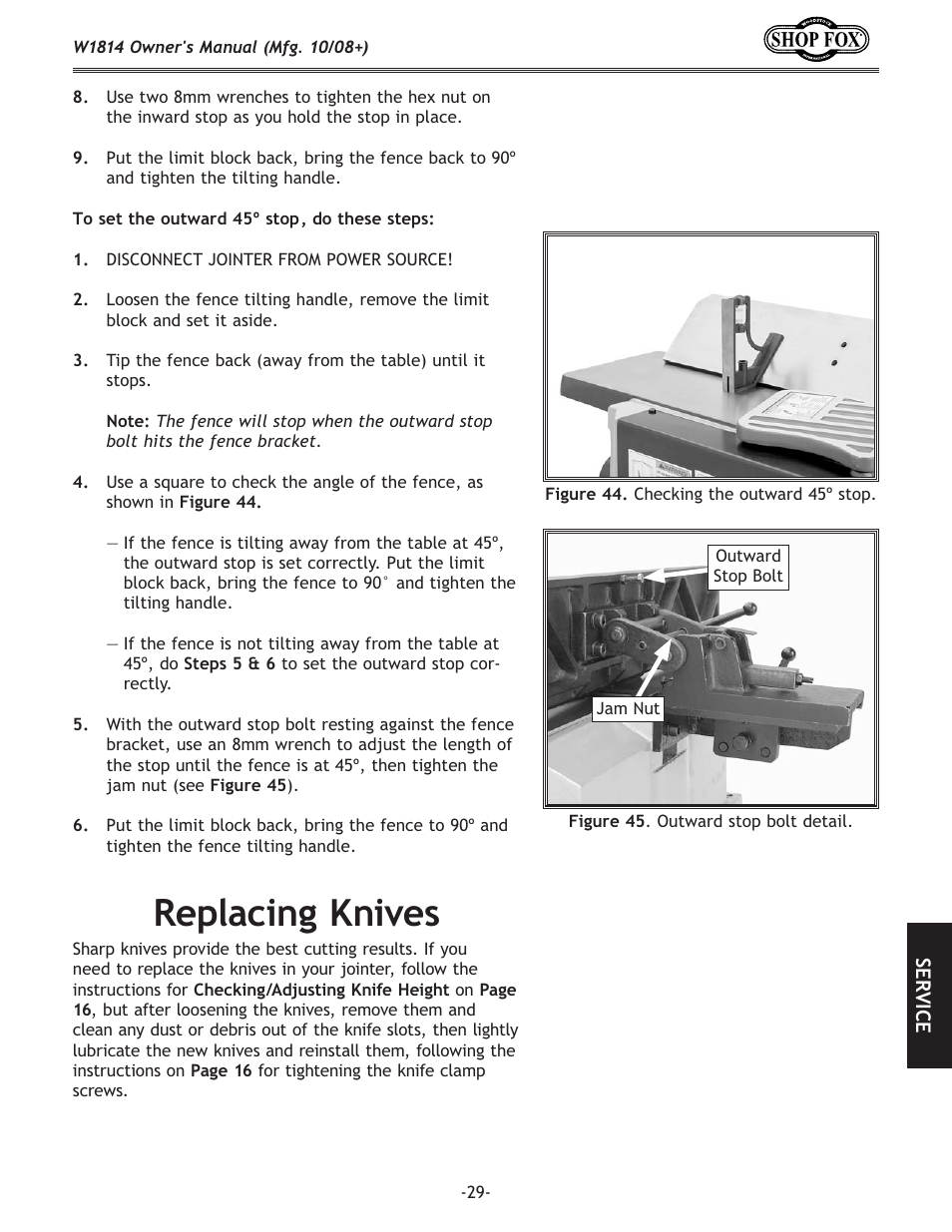 I\gcxz`e^be`m\j | Woodstock W1814 User Manual | Page 31 / 44