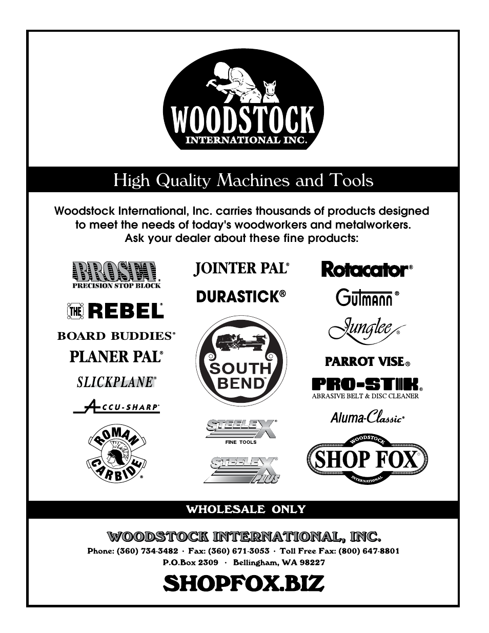 Fjva^inbvx]^czhvcyiddah | Woodstock W1814 User Manual | Page 44 / 44