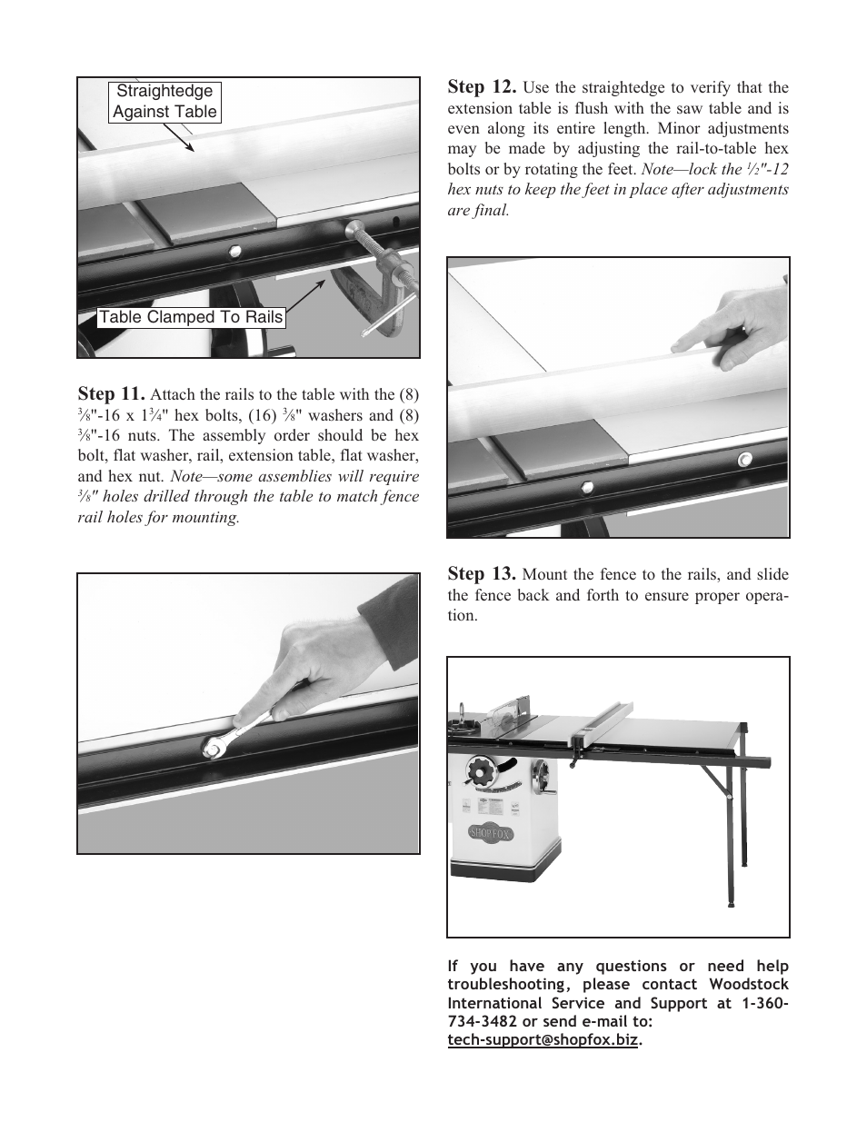 Step 11, Step 12, Step 13 | Woodstock D3108 User Manual | Page 3 / 4