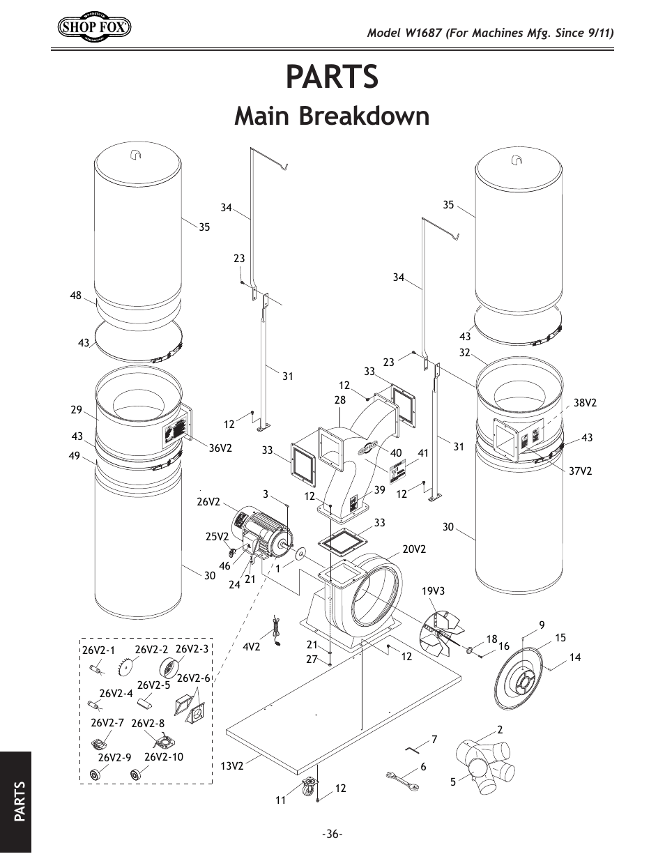 G8ikj, Dx`e9i\xb[fne, G8 i k j | Woodstock SHOP FOX W1687 User Manual | Page 38 / 44