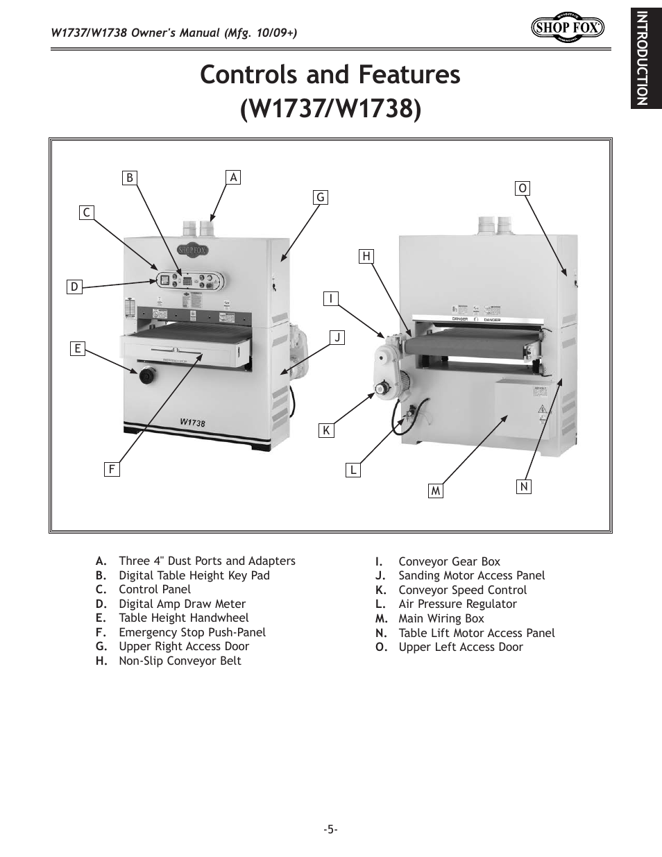 Woodstock SHOP FOX W1737 User Manual | Page 7 / 68