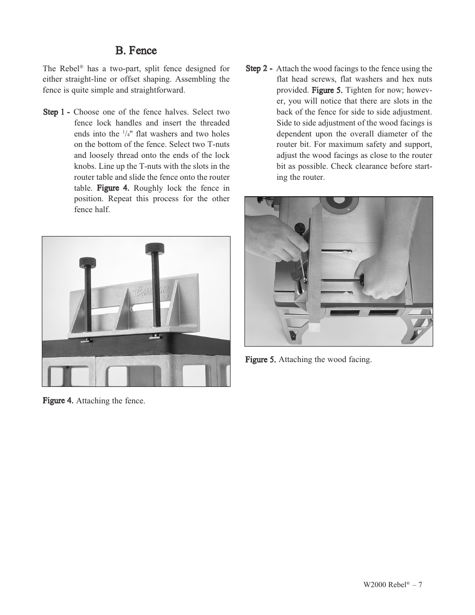 Bb.. f feen nccee | Woodstock REBEL W2000 User Manual | Page 8 / 25