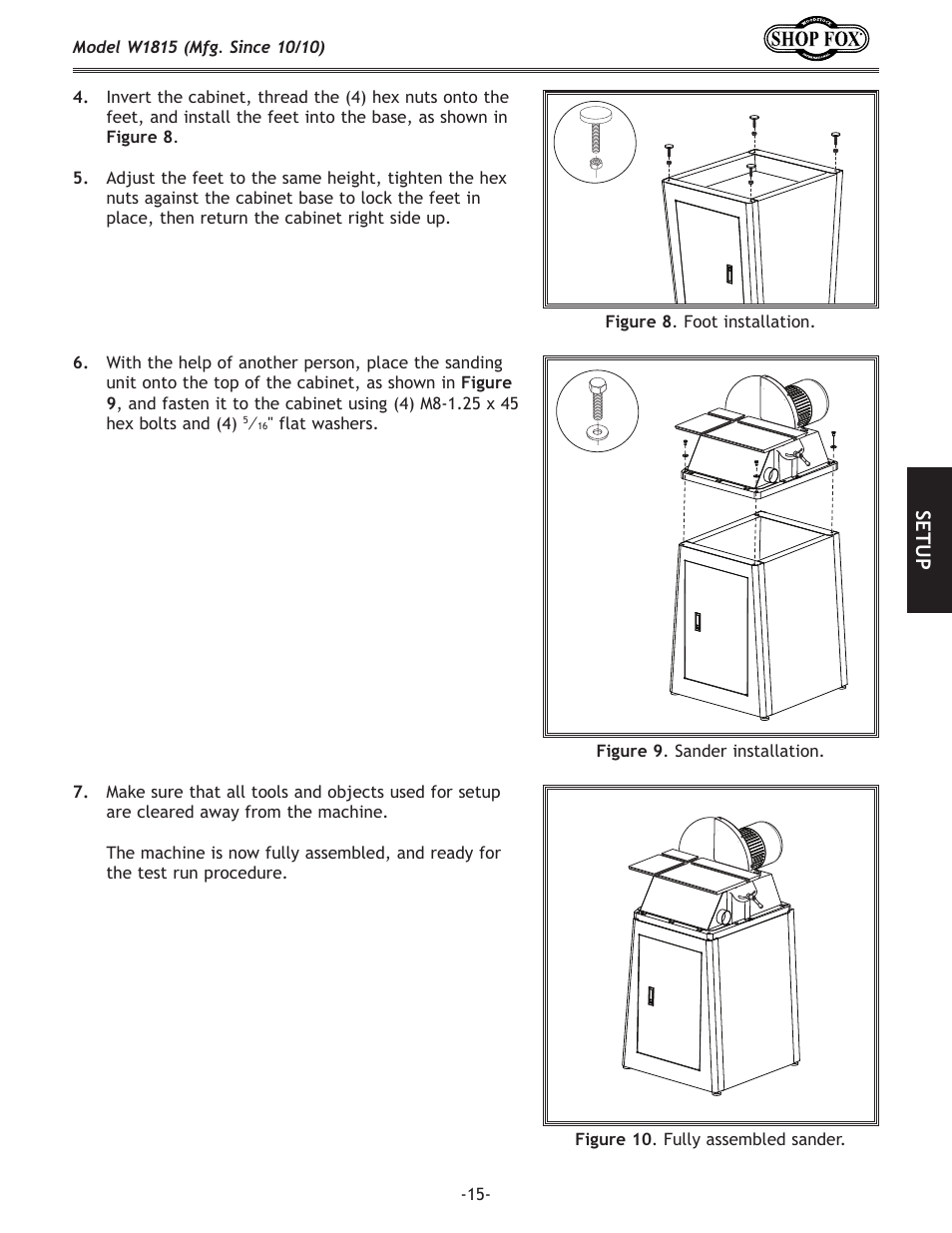 Woodstock W1815 User Manual | Page 17 / 36
