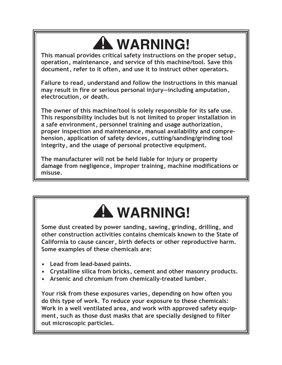 Woodstock W1815 User Manual | Page 2 / 36