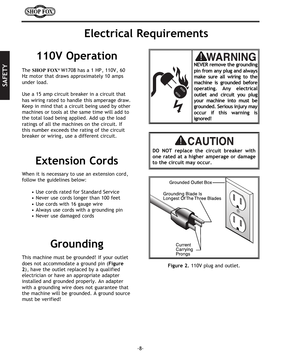 Woodstock W1708 User Manual | Page 10 / 24