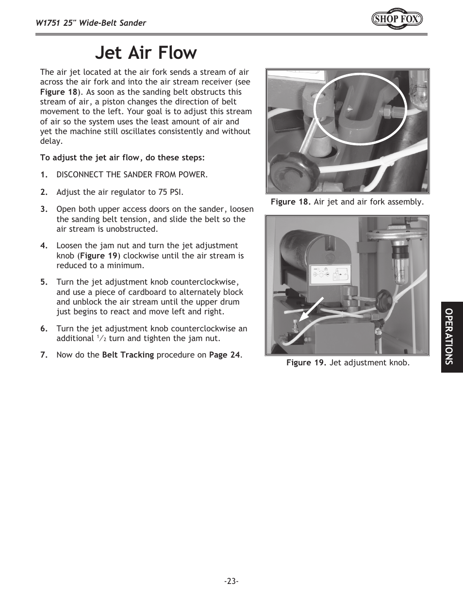 Jet air flow | Woodstock W1751 User Manual | Page 25 / 60